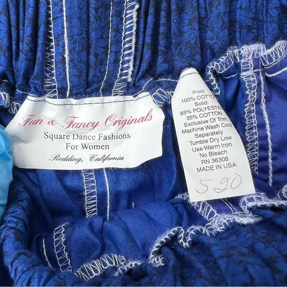 Vtg Fun & Fancy Square Dance Skirt with laces details and Pockets Women Size XS - Picture 9 of 9
